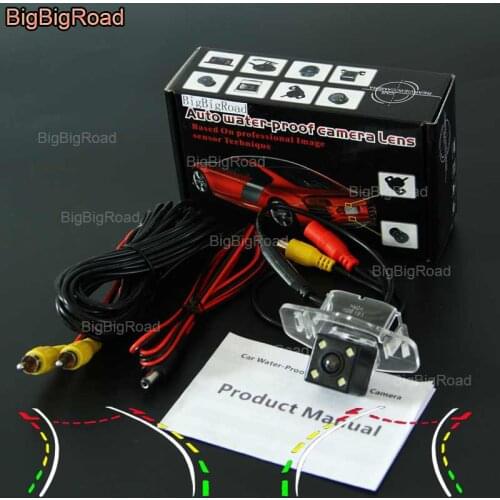 BigBigRoad Car Intelligent Dynamic Track Rear View Camera For honda spirior 2013 Accord 2008-2010 city 2015 2017 Grace Greiz