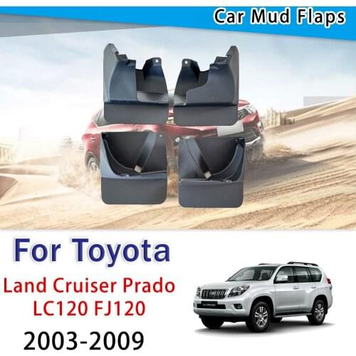 For Toyota Land Cruiser Prado LC120 FJ120 2003-2009 3rd Gen Mudflap Fender Mudguards Mud Flaps Guard Splash Flap Accessories