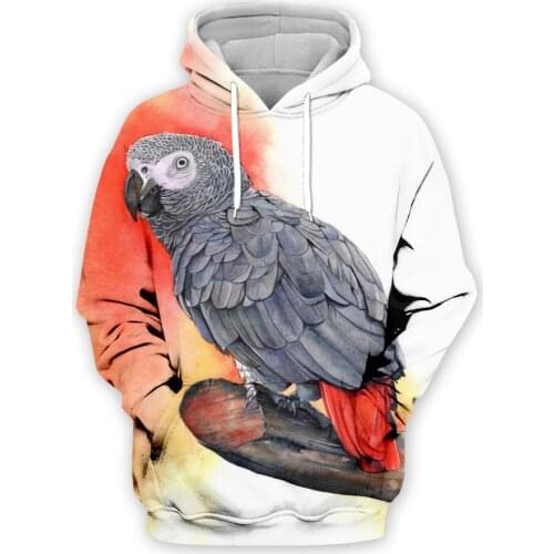 Tessffel Animal Parrot Art colorful Unisex Tracksuit casual new fashion MenWomen 3D Print Sweatshirts/Hoodie/Jacket s-8