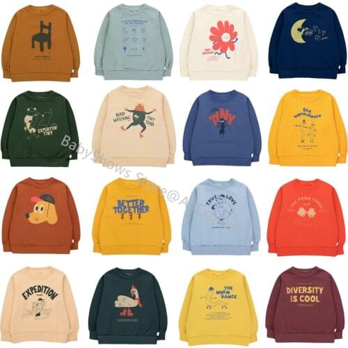 TC Brand Toddler Sweatshirts 2021 AW Autumn Winter Cotton Pullover for Girl Boy Hoodies Kids School Clothes Children Outwear