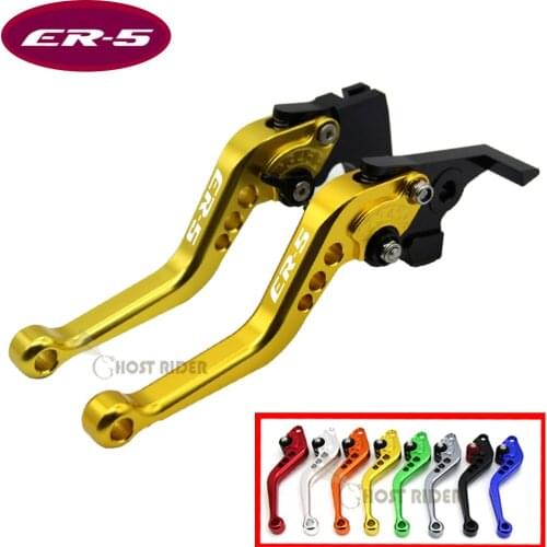 For Kawasaki ER-5 ER5 2004-2005 Motorcycle Accessories CNC Short Brake Clutch Levers Logo(ER-5)