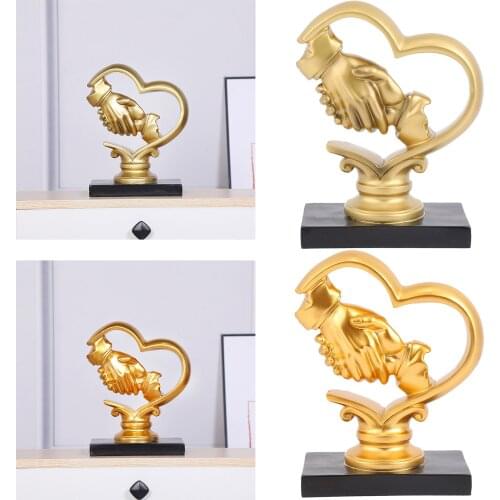 Shake Hands Statue Integrity Decoration Casual Party Decor Ornament Gift