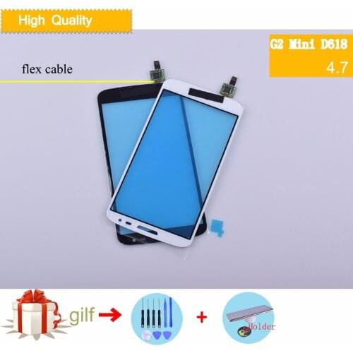 G2 Mini Touchscreen For LG G2 Mini D618 D620 D621 D625 Touch Screen Digitizer Sensor Outer Front Glass Lens Panel black white