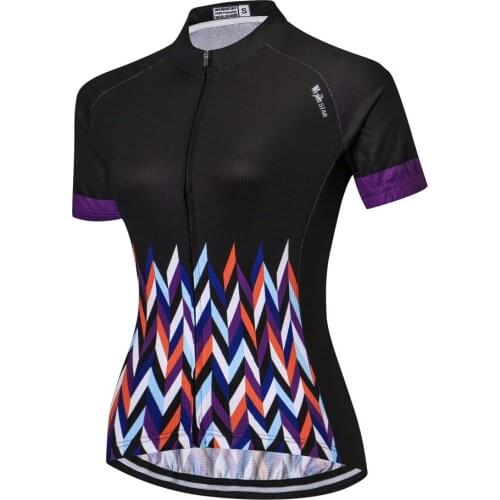 Hot weimostar women cycling jersey riding team clothing shirts mtb roupa ciclismo short sleeve outdoor sportswear black shirt