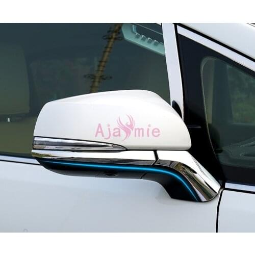 Chrome Chrome Rearview Mirror Cover Side Wing Cap Shell Case Garnish Trims 2016-2019 For Toyota Alphard VELLFIRE 30 Accessories