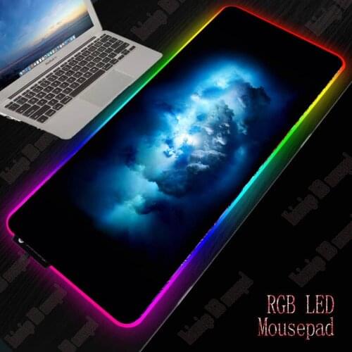 Art Cloud LED RGB Gaming Accessories Mouse Pad Keyboard Mat Large Colorful Lighting Mouse Pad Computer Mousepad for PC Laptop