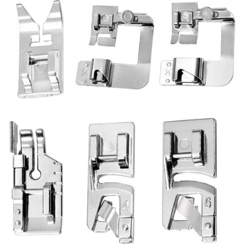 KAOBUY 6Pcs Sewing Machine Feet Kit - Presser Feet Set, Hemming Feet For Snapping On Many Types Home Sewing Machine