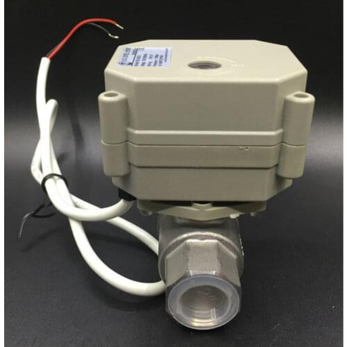 TFM15-S2-C, New 2 Way SS304 1/2'' DN15 Proportional Valve 0-5V,0-10V or 4-20mA DC9V-24V 5 Wires For Water Modulating Control
