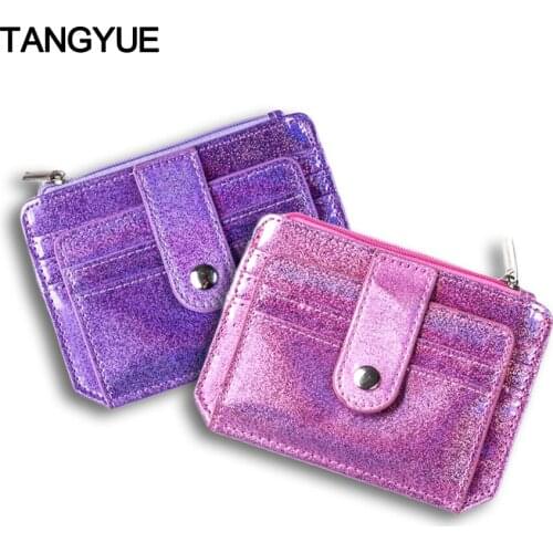 Womens Credit Card Holder Purse for Cards Case Wallet for Credit ID Bank Card Holder Women Cardholder and Coins Cute Leather