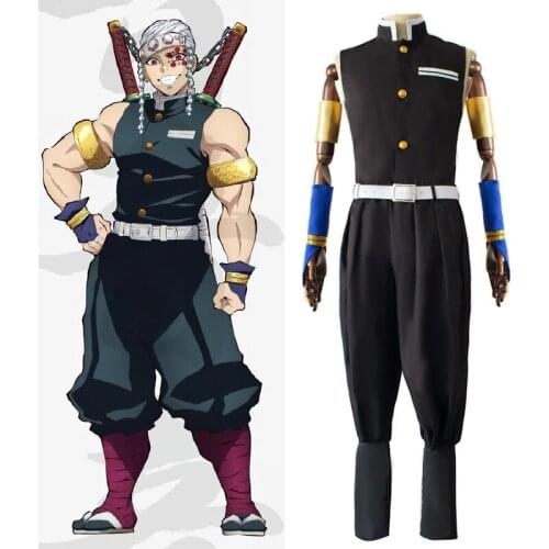 Hot Anime Demon Slayer Kimetsu no Yaiba Cosplay Costume Uzui Tengen Uniforms Men Women Costumes Outfits