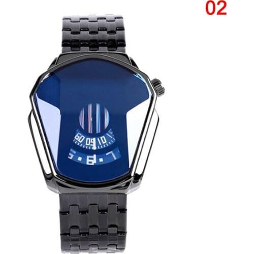 Diamond Style Quartz Watch Waterproof Fashion Steel Band Quartz Watch for Men Women -MX8