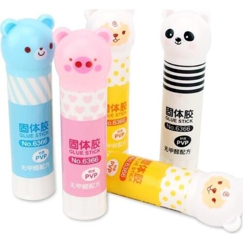 Hot sale cute gift Cartoon Panda Solid glue Strong Adhesives solid glue stick for Children Student