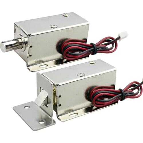 HOT DC12V 0.8A Small Electromagnetic Lock Storage Cabinets Electronic Lock Mini Electric Bolt Lock Drawer File Cabinet Lock