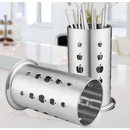 Stainless Steel Chopsticks Storage Multifunctional Boxes Cage Spoon Fork Organizer Household Kitchen Cutlery Drain Holder