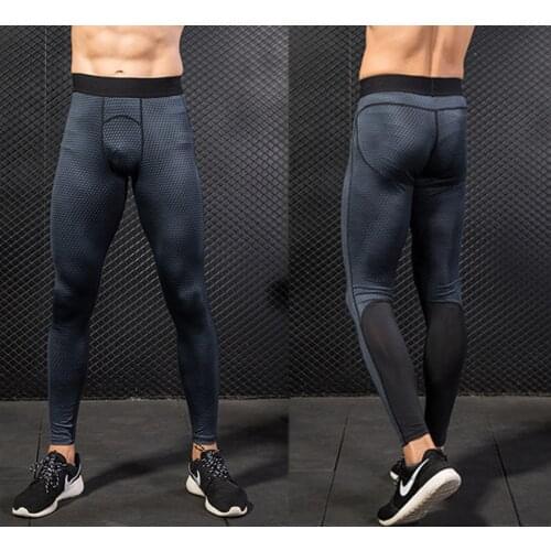 Mens Skinny Pants Running Sweatpants Trousers Fitness Training Leggings Bodybuilding Sportswear Gym Training Pants Gym Trousers