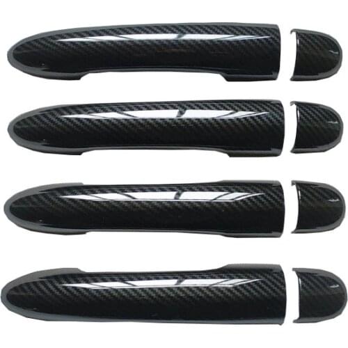 For Renault Megane 2 Ii Mk2 Door Handle Cover Trim Handles Covers Car Accessories Plastic Carbon Fiber
