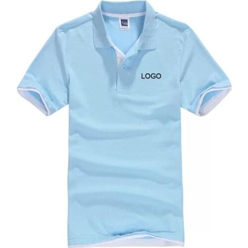 Summer Classic Polo Shirt Men Cotton Solid Short Sleeve Tee Shirt Breathable Fashion Polo Hombre Golf Tennis Tops