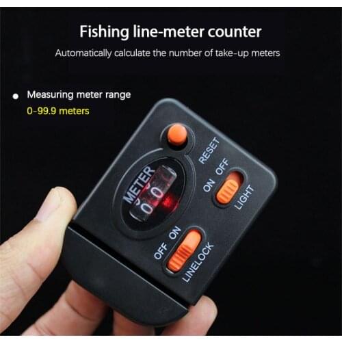 1PC New Fishing Counter Mechanical Manual Fishing Line Length Counter Fishing Line Counter Counter Raft Fishing Length Meter Hot