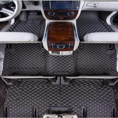 Custom special car floor mats for Mercedes Benz R 280 300 320 350 400 500 550 W251 6 7 seats 2018-2006 waterproof car carpets