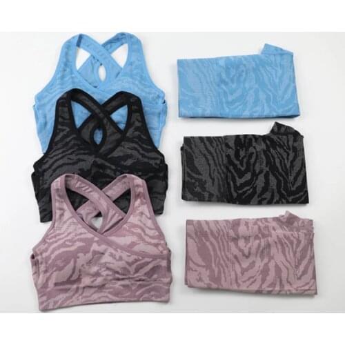 2 PCS/Set Sportswear Adapt Camo Gym Set Athletic Wear Seamless Yoga Sets Women Workout Clothes Booty Leggings+Sports Bra Suits