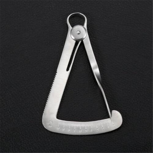 Dental Ruler Metal Type Stainless Steel Crown Gauge Caliper Dental Surgical Dentist Lab Products