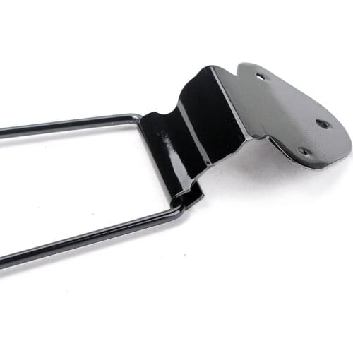 TP-ETL-B Black Economy Long Trapeze Tailpiece for Thin Hollowbody Guitar