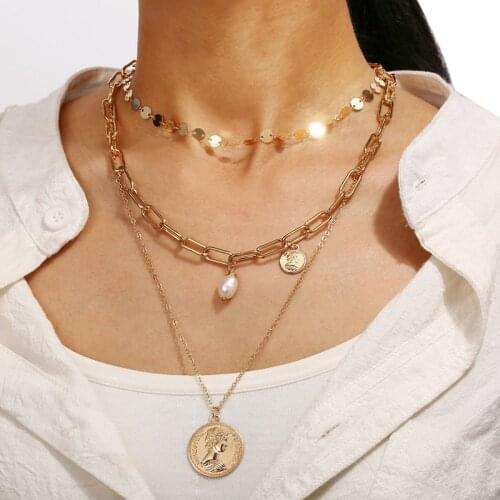 UDDEIN New Coin Pendant Choker Necklace For Women Multi layer Bohemian Statement Necklace & Pendant Party Jewelry Gift
