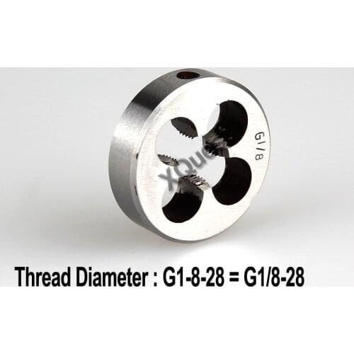 XQuest pipe thread Round die G RC ZG R 1/4-19 1/8-28 3/8-19 1/2-14 3/4-14 American tapered die NPT 1/16 1/4 1/8 3/8 1/2 3/4