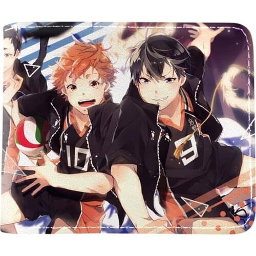 Japanese Anime Cartoon Production I.G Haikyuu!! Wallet Short Purse With Coin Pocket Card Holder
