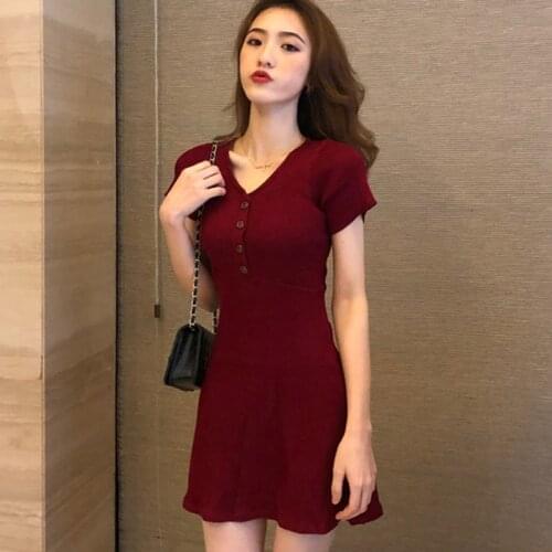 Zjaiss Solid Summer Dresses