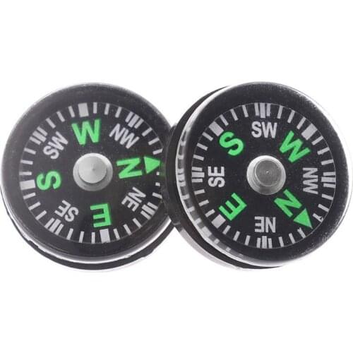 10Pcs High quality Accurate Compass Button Design Practical Survival Compasses North Navigation Camping Hiking Tool Outdoora