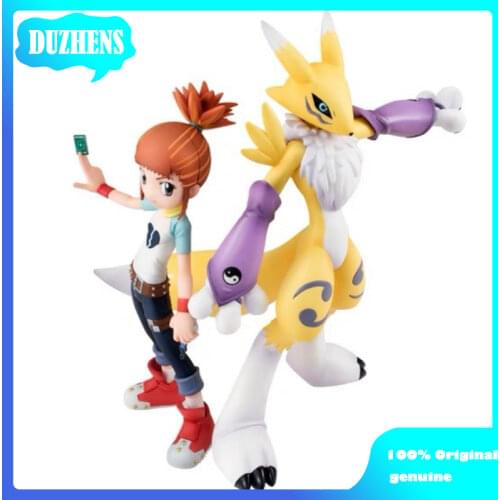 Original Japanes Assembling model Digital Monster 3 Renamon Makino Ruki PVC Action Figure Anime Figure Model Toys Doll Gift