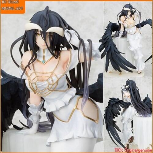 100% Original: Anime Overlord albedo Limited Edition 26cm PVC Action Figure Anime Figure Model Toys Figure Collection Doll Gift