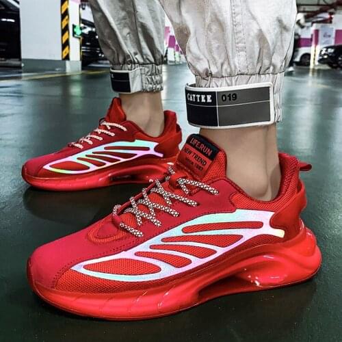 2021 High Quality Platform Casual Light Soft Fashion Shoes Mens Sneakers Mesh Breathable Big Size Sneakers Women Summer 39 - 46