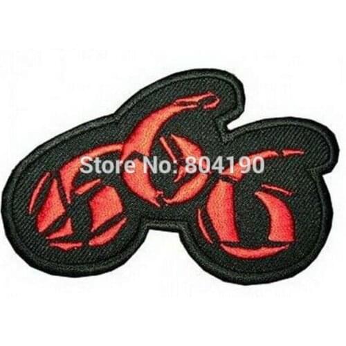 3.2" US ROUTE 666 Evil Devil Beast Satanic Black Metal Embroidered Robe Motorcycle Biker Vest Iron On Patch rock retro applique