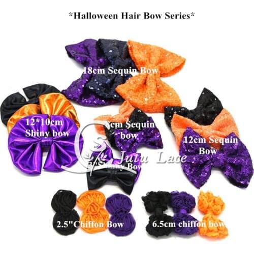 30pcs/lot, 7 designs U pick Halloween hair bow series Bouquet Decoration Hair Accessories