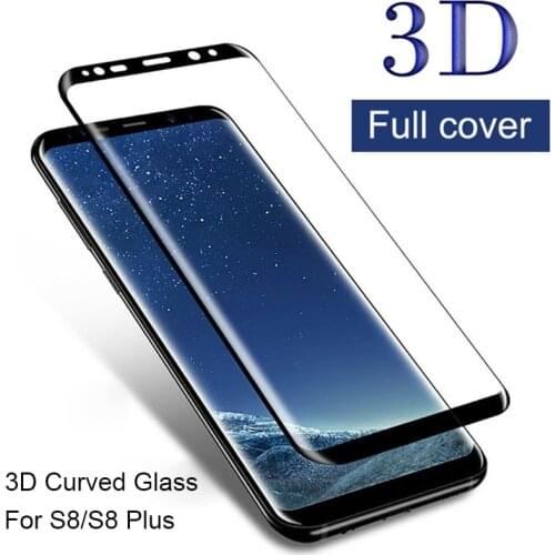 3D Full Cover for Galaxy S8 Glass for Samsung S9 Plus Screen Protector S8 Note8 Tempered Glas S8 Plus Protection Protective Film