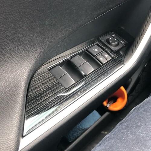 For Toyota Rav4 Rav 4 2019 2020 Car Interior Accessories Car Window Switch Door handle Armrest Cover Sticker Trim Covering LHD