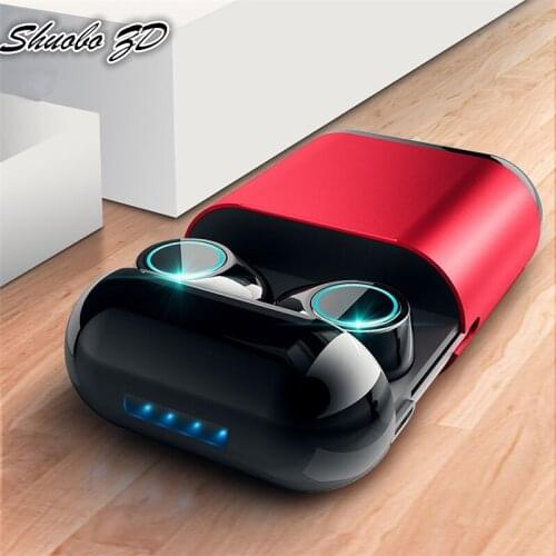 TWS Fingerprint Touch Bluetooth Earphones, HD Stereo Wireless Earphones,Noise Cancelling Gaming Headset