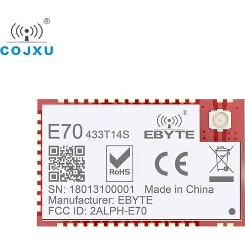CC1310 433Mhz 25mW cojxu E70-433T14S Dual Core ARM Uhf Wireless Transceiver Transmitter Receiver Module 433mhz cc1310