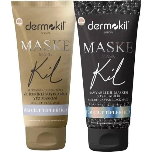 Black Havyarlı And Gold Gold Mask 2'li Set 2x75ml Eye except around the face and neck area can be used