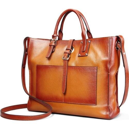 Designer Handbags Women Genuine Leather Shoulder Crossbody Bags High Quality Luxury High Quality Large Bag Lady Casual Totes