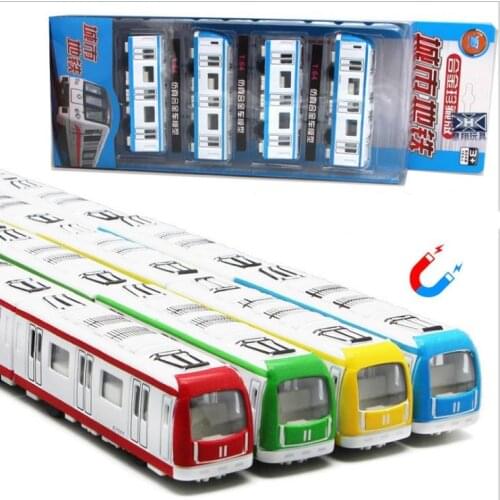 1:64 scale magnetic alloy toys,pull back subway rail car models,die-casting metal model toys, childrens gifts,free shipping