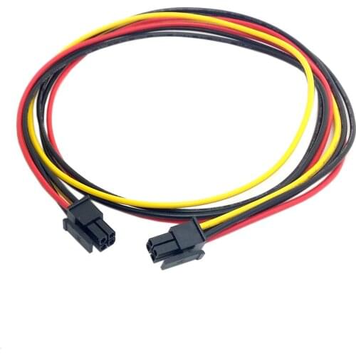 Zihan ATX Molex Micro Fit Connector 4Pin Male to Male Power Cable 60cm