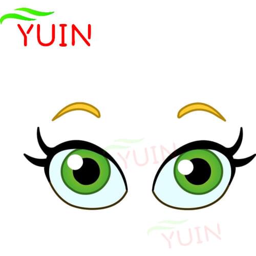 Creative Funny Lovely Big Eye Car Sticker Fashion PVC Body Decoration Accessories Waterproof Sunscreen Exquisite Decal 16*7cm