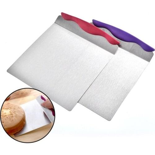 20pcs/lot Stainless Steel Cake Shovel Transfer Cake Tray Moving Plate Cake Lifter Bread Pizza Blade Baking Tools Bakeware