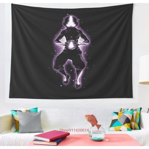 Meditating Avatar Aang tapestry Yoga Buddha Indian Mandala Tapestry Wall Hanging Boho Decor Macrame Hippie Witchcraft