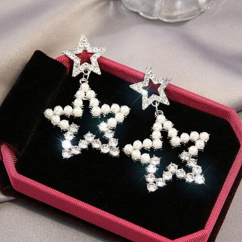 2020 Trendy Fashion Earrings for Women Hoop Earrings Stars Female Ear Rings Birthday Jewelry oorbellen hangers