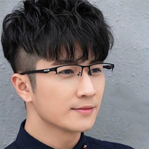 2020 New unisex business Myopia glasses for men Metal frame glasses anti blue light Nearsighted Eyewear Glasses -1.0 -2.5 -3.0