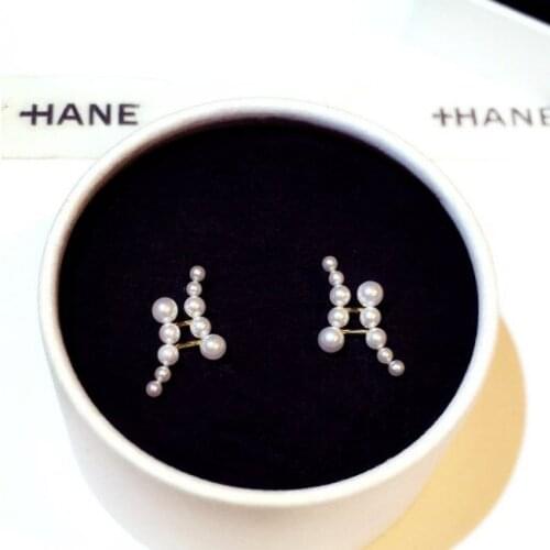 2021New Korea Fashion Temperament Earrings for Women Engagement Wedding Earrings with Pearls Accessories for Women Wholesale